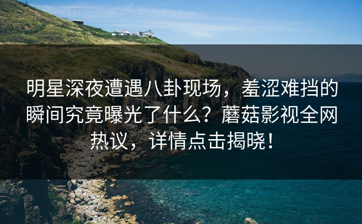 明星深夜遭遇八卦现场，羞涩难挡的瞬间究竟曝光了什么？蘑菇影视全网热议，详情点击揭晓！